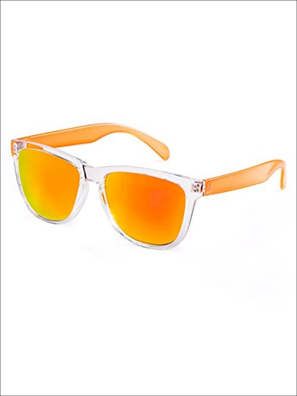 Square Mirrored UV400 Sunglasses Womens Full Coverage Wrap Around